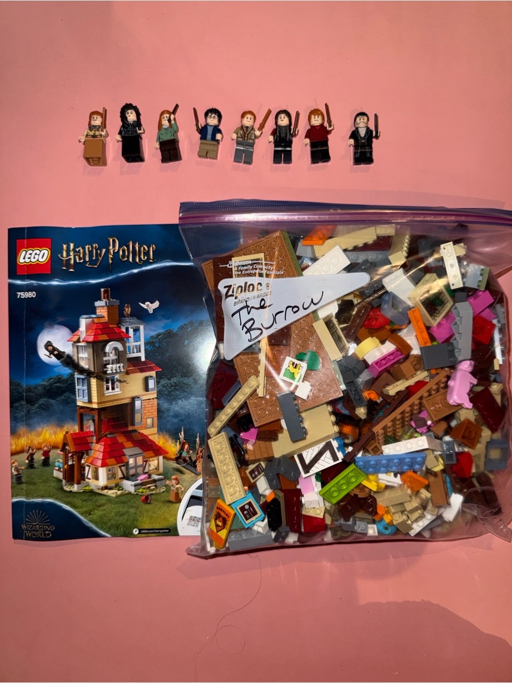 Lego Harry Potter Attack on the Burrow 75980 pieces minis no box